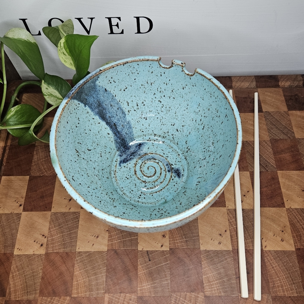 Noodle Bowl Stoneware Clay - Earth Tone - Picture 3 of 11
